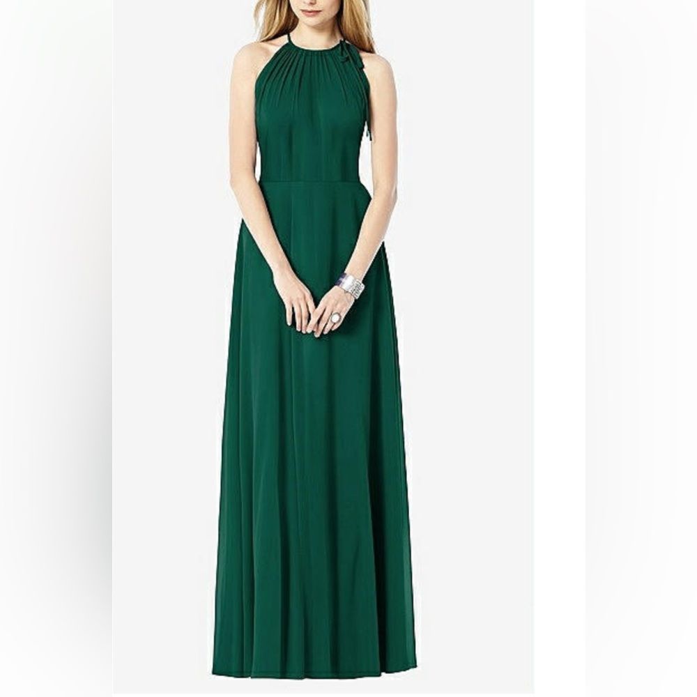After Six Green Halter Maxi Dress